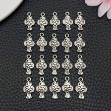 20/30/50 piezas Colgantes de aleación con diseño de lindo pez en color plata envejecida de 10x19mm para hacer joyas, accesorios DIY de pulsera, collar y aretes con temática marina