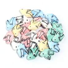 10 piezas/Paquete Cuentas de cerámica con mariposa pintada a mano, cuentas sueltas de varios estilos 17x13mm, elegante casual y adorable estilo infantil, colorido verano hecho a mano DIY para elaborar pulseras, collares, joyas, colgantes y accesorios