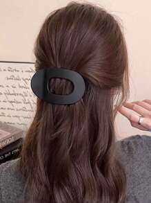 topshiny 4 Stücke minimalistische matte Cut Out ovale große Haarklammern, hochwertige Ästhetik, geeignet für Dutt, Zopf, Outdoor, Sport, Lässig Zusammenkünfte, täglichen Gebrauch, Muttertag, Ostern, Thanksgiving bestes Geschenk
