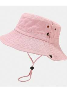 Personalized Custom-Made Round-Brimmed Hat With Western Cowboy Style Patchwork, , Wide Brim, Bucket Hat, Spring/Summer Outdoor Sun Protection Hat, Japanese Style Literary Bucket Hat, Suitable For Hiking And Outdoor Activities. - Multicolor - View 16