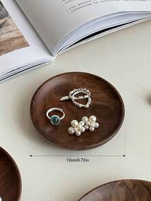 2个/1个 11.81*7.09英寸 复古木质不对称椭圆形托盘，适用于家居装饰、珠宝展示、化妆品收纳和摄影道具。是馈赠亲朋好友的完美礼物。非常适合情人节、圣诞节、新年和各种节日。 - 彩色 - 查看 12