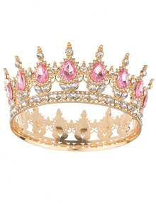 1pc Multicolor Prince & Princess Crown, Suitable Birthday Party, Coming Of Age Ceremony Gift For Girls, Can Be Worn In Daily Life And Parties, Cute Crown Essential For Birthday Parties - Multiple Colors Available - View 14