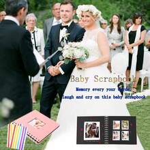 Photo Album, DIY Scrapbook Album, Rectangular 30-Page Album, Square Album, Suitable For Wedding Anniversary, Baby Growth Record, Family Memories Gift, Guest Book, Commemorative Album, DIY Photo Album