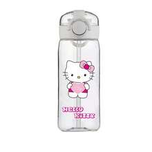 Sanrio Cana de apă Kuromi, cană pentru câini Cinnamoroll, cană transparentă din plastic pentru vară cu pai, produs din desene animate Sanrio Anime