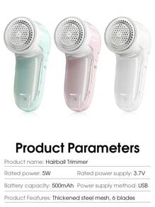 Electric Hair Removal Ball Machine, Portable Electric Fabric Shaver Lint Remover Ball, Electric Fabric Hair Remover, Usb Rechargeable 500mah Hairball Trimmer, Household Clothes Sweater Shaver