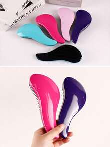 1pc Pet Dog Grooming Brush, Poodle Deshedding Tool, Pet Massage Brush, Tangles & Knots Remover, For Small Dogs, Teddy, Pomeranian, Random Color