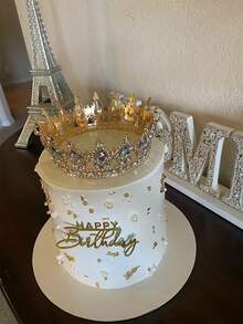 1pc Multicolor Prince & Princess Crown, Suitable Birthday Party, Coming Of Age Ceremony Gift For Girls, Can Be Worn In Daily Life And Parties, Cute Crown Essential For Birthday Parties - Multiple Colors Available - View 13