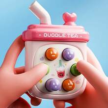 1pc Baby Toy | Happy Whack-A-Mole Clicking Toy | Handheld Game And Portable Activity Game | Multiple Styles And Colors - French Fry, Bubble Tea, Christmas Stocking, Ice Cream, Ghost Shaped | Educational & Fun Early Learning Birthday Gift For Baby Boys And Girls | Christmas Gift | Halloween Gift | Suitable For Christmas, Thanksgiving, New Year And Birthday Gifts - Multicolor - View 7