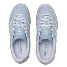 Adidas Originals Zapatillas casuales Adidas Gazelle Indoor W para mujer - Ligeras, cómodas, duraderas, casuales - Azul/Blanco/Amarillo Resina - Ver 4