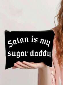 Dice Bag - Bag Of Holding Gifts - D And D Dice Pouch,Back To School,Goth Makeup Bag - Thick Thighs Spooky Vibes Makeup Bag - Gothic Clutch Bag - Grab Bag - Black Goth Makeup Brush Bag - Goth Zip Up Makeup Bag,Satan Is My Sugar Daddy - Goth Makeup Cosmetic Accessory Pouch - Black Gothic Makeup Bag,Everything Is Just Dandy - Keep Calm Makeup Cosmetic Accessory Pouch,Travel Essentials For Vacation Summer Holiday Back To School School Stuff Bag For School Wash Bag Travel - Multicolor - View 10