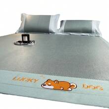 Cooling Mattress Pads - Lucky Dog - Lake Green [Fatted Sheet] With the Same Pillowcase - View 5