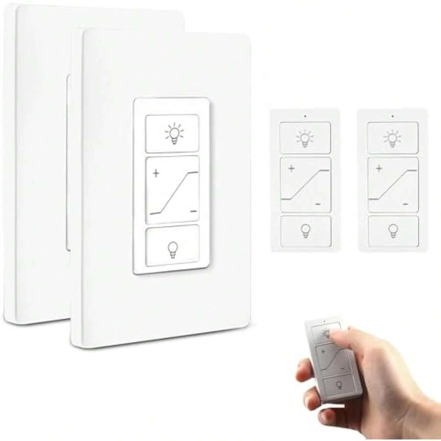 Dimmer Switch With Wireless Remote Control, Single Pole Smart Switch Light Swit - 1 - View 1