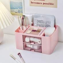 Desk Storage Box, Pen Holder, Drawer Desktop Display Rack, Multi-Functional Office Storage Box, Suitable For School, Office, Home Desk Organization - Multicolor - View 8