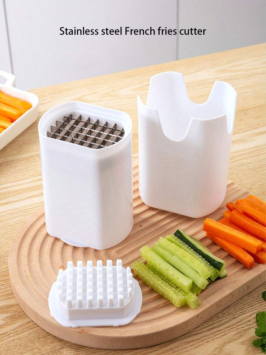 1 薯条切割器，天然切割，快速切片器，蔬菜和土豆工具，食品蔬菜切割器，蔬菜切碎器 - 彩色 - 查看 1