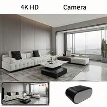 4K Ultra HD Hidden Camera Wireless Charger Alarm Clock – Nanny Cam With Motion Detection, AI Person Detection And Cloud/SD Loop Recording For Home