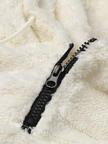 Yemwry Men's Fashionable Casual Solid Color Plush Hooded Pullover Sweatshirt, Fall