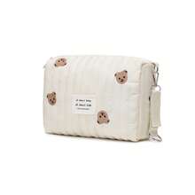 2024 New INS Zipper Embroidery Diaper Bag, Stroller Organizer Bag For Baby Bottles And Diapers, Maternity Bag