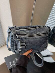 Bolsa tiracolo de ombro elegante, minimalista e retrô de alta qualidade, adequada para compras, encontros, deslocamentos, elegante, simples, personalizada e versátil.