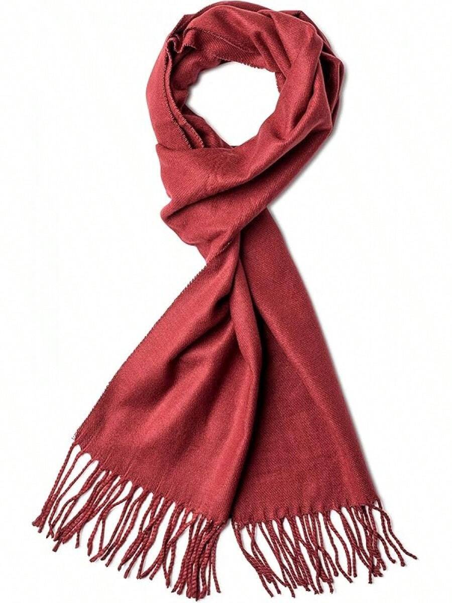 Soft Luxurious Classic Cashmere Feel Winter Scarf With Box, Cozy Warm Scarf - 勃根地禮品 - 查看 1