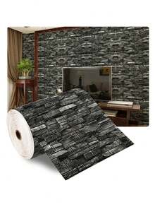 DIY Self-Adhesive Wallpaper Brick Pattern Modern Home Decoration PVC Waterproof Wall Stickers 3D Kitchen Background - Multicolor - View 16