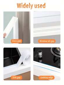 1 rolka wiatroszczelnej taśmy uszczelniającej szczeliny, odporna na warunki atmosferyczne taśma uszczelniająca do drzwi i okien, do uszczelniania otworów wentylacyjnych w drzwiach, szczelin w drzwiach i oknach oraz prysznicach, odpowiednia do okien i drzwi, wiatroszczelna, pyłoszczelna, deszczoodporna, z funkcją redukcji hałasu, kompatybilna z materiałami przesuwnymi, plastikowymi, stalowymi i ze stopów aluminium