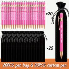 1/5/10/20 Peças Canetas Esferográficas Personalizáveis, Ferramentas de Escrita Personalizadas, Adequadas para Gravar Nomes e Sites de Empresas, Escolha Ideal para Homens, Aniversários, Presentes de Aniversário, Brindes Promocionais, Papelaria