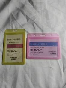 2 件 ABS 材质糖果色、防水、哑光工作 ID 徽章，适合所有员工，可用作身份证礼物、学校用品、返校 - 彩色 - 查看 2