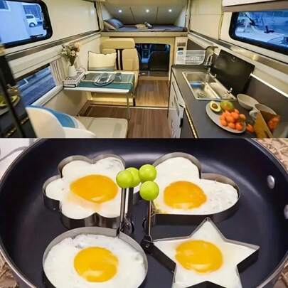 Thickened Stainless Steel Omelette Maker Model Creative Omelette Ring For Frying Poached Eggs