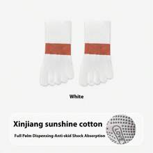 Women 5-Toe Socks, Elastic Contrast Color Fine Mesh Non-Skid Socks Indoor Yoga Socks