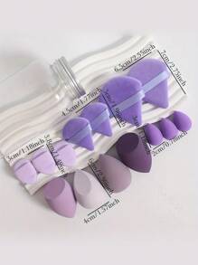 15pcs Makeup Sponge Set With Storage Container, Soft Beauty Sponge Applicable For Liquid Foundation, Fingertip & Powder Puff Dual-Use For Dry & Wet Powder Foundation ￼,Makeup,Cheap,Room Decor,Vanity,Travel,Bedroom,Makeup Accessories,Puff,Makeup Blender,Powder Puff,Makeup Sponge