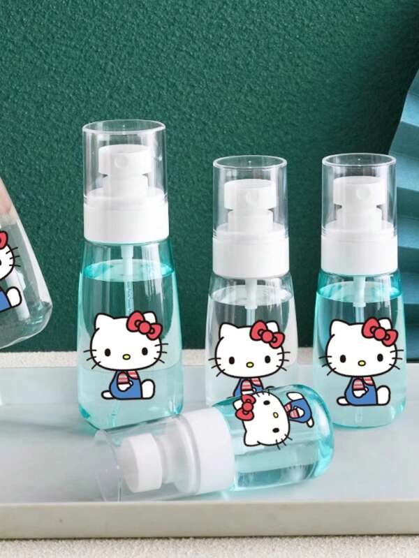Sanrio 3pcs Sanrio Series Refillable Fine Mist Spray Bottle Set, Small/Medium/Large Sizes, Face Misting Atomizer Travel Containers
