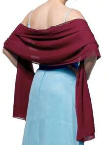 Elegant Women Shawls Wraps For Evening Dresses Bridal Bridesmaid Wedding Shawl Solid Color Party Capes Decoration Scarf