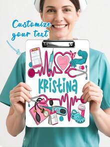 Personalization Nurse Clipboard, Nurse Gift, Nurse Appreciation Gift, Gift For Nurse, Personalized Clipboard, Custom Clipboard,Nurse Day,Back To School,School Supplies