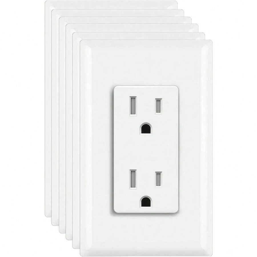 Local Delivery Fake Outlet Sticker Prank,Realistic Fake Electrical Outlet Prank Sticker,10Pcs - default - View 1