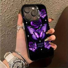Funda de Teléfono con Hermoso Patrón de Mariposa, Adecuada para iPhone 16 Pro Max/16 Pro/15/15 Plus/15 Pro/15 Pro Max, Adecuada para iPhone 14/14 Plus/14 Pro/14 Pro Max, Adecuada para iPhone 13/13 Pro/13 Pro Max, Adecuada para iPhone 12/12 Pro/12 Pro Max, Adecuada para iPhone 11/11 Pro/11 Pro Max, Adecuada para iPhone 7/8 Plus, Adecuada para iPhone Xr/Xs Max - Mezcla de colores - Ver 1