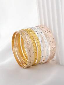 3-częściowe faliste bransoletki dla dziewcząt, modne, codzienne akcesoria