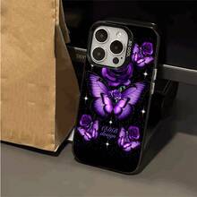 Funda de Teléfono con Hermoso Patrón de Mariposa, Adecuada para iPhone 16 Pro Max/16 Pro/15/15 Plus/15 Pro/15 Pro Max, Adecuada para iPhone 14/14 Plus/14 Pro/14 Pro Max, Adecuada para iPhone 13/13 Pro/13 Pro Max, Adecuada para iPhone 12/12 Pro/12 Pro Max, Adecuada para iPhone 11/11 Pro/11 Pro Max, Adecuada para iPhone 7/8 Plus, Adecuada para iPhone Xr/Xs Max - Mezcla de colores - Ver 6