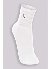 Kit 3 Pairs Of Lupo Sport Terry Cotton Socks, Mid-Calf 03245 - 白色 - 查看 2