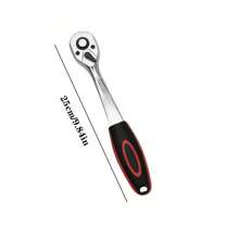 1pc Torque Ratchet Wrench, 72 Teeth Bi-Directional Fast Ratcheting, Small & Medium Size Socket Tool. Large, Medium, Small Ratchet Wrench, Suitable For Multi-Scenarios, Professional Hand Tool Kit, Applicable For Automotive Repair And DIY, No Assembly Required
