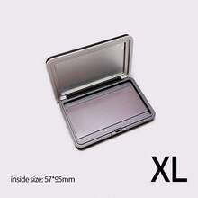 Magnetic Makeup Palette With Mirror, Empty Travel Makeup Storage Case, DIY Your Own Powder Or Eyeshadow Palette, Cosmetics, Cheap, Room Decor, Vanity, Travel, Bedroom, Makeup Accessories, Inexpensive, Christmas Gift, Cosmetics, Makeup Tools, Cheap Goods, Gift, Women Gift, Christmas Gift - Black - View 10