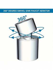 1pc Universal Kitchen Copper Rotatable Anti-Splash Faucet Aerator, Flexible Bathroom Faucet Extension Adapter Bubble Sprayer, Back To School Season