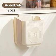 Foldable Wall-Mounted Kitchen Trash Can, Large Capacity Multi-Function Garbage Bin, Hang On Cabinet Door No Drilling Required - Multicolor - View 13