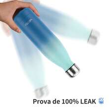 WATERSY 500ML Stainless Steel Thermal Water Bottle For Sports Keeps Water Cold For 24 Hours And Hot For 12 Hours  For Travel - 淺藍色和藍色 - 查看 4