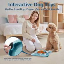 Interactive Dog Treat Puzzle Toys For IQ Training Mental StimulatingFun Slow Feeder Large Medium Small Dogs Enrichment Toys With Squeak Design - S級2 - 查看 6