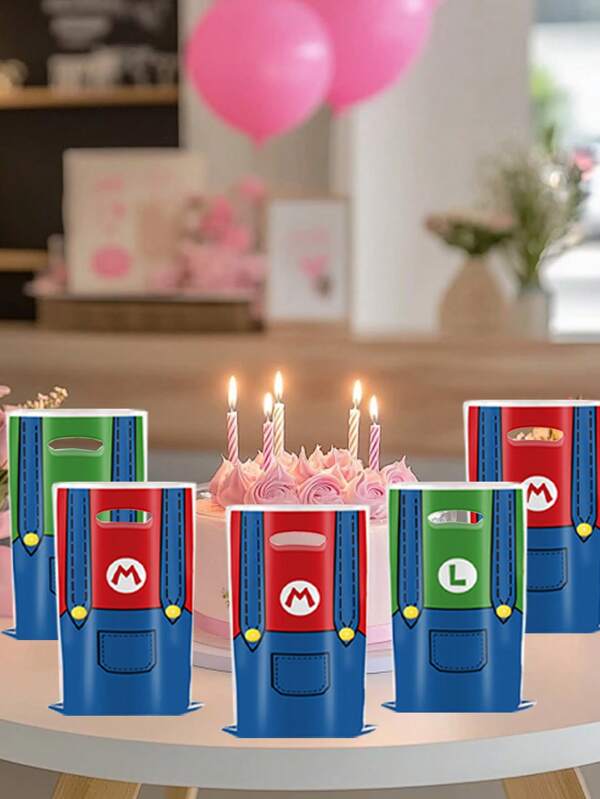 Super Mario Super Mario Game-Themed Birthday Party Decoration Gift Bags, Gift Bags, Candy Bags And Gift Bags