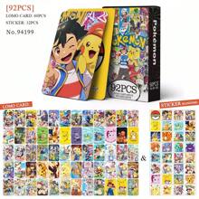 pokemon 92pcs HUNTR/X-Witch Hunting Team LOMO Cards, Anime Cartoon Photo Cards, Rumi, Zoey, Mira, Collectible Trading Cards, Birthday Gift Box