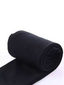 1 par de 100g Medias de terciopelo multicolor para dama, leggings elásticos y delgados para primavera y otoño, con forro cepillado. Mallas color negro y albaricoque.