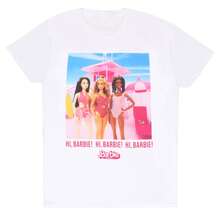 Barbie T Shirt Women | Cotton Ladies Tshirt | Summer Tops For Women | Official Merchandise | Fast UK Delivery Shipping | Trusted UK Seller | Great Gift For Women | Perfect For Mothers Day, Summer Holidays, Birthdays And Christmas - White - View 1