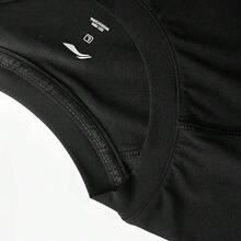Lining Brand Men's Sports Fitness Compression Training T-Shirt AUDV039 - Black - View 4