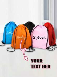 Custom Design Drawstring Backpack, Personalized Bags With Your Logo, Customized Drawstring Backpacks Bulk String Bag, Customizable Reusable Gift Bags With Handles, 40x30cm, Large Capacity Bags, Water Proof, School Bags, Handbags, Cosmetic Bags, Travel Bags, Great For Travelling, Gym And For Everyday Use